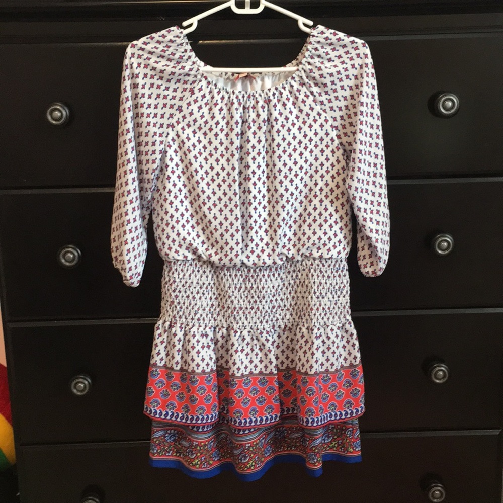 A patterned dress